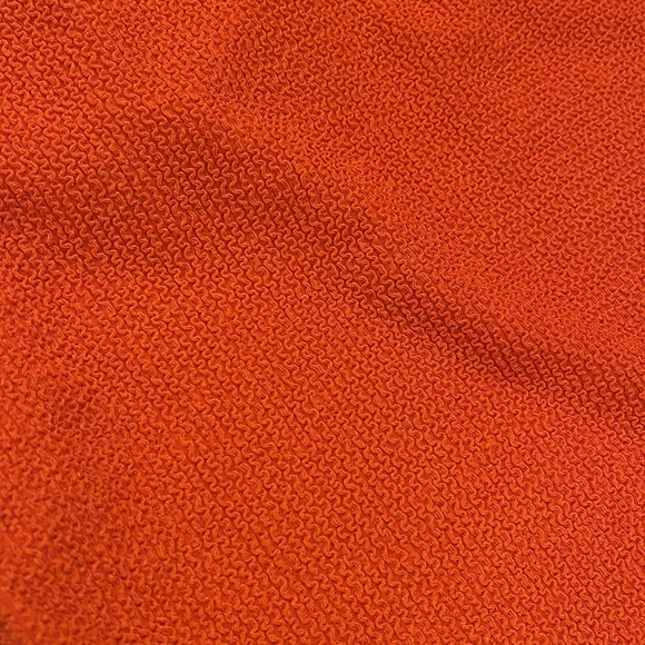 NWT! ASOS DESIGN Curve Crinkle scoop low back swimsuit in deep orange 🍊 🧡 - Picture 4 of 7